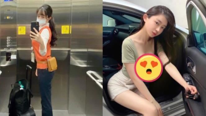 天使乘務員下車太瀟灑！彎腰滑出豪胸
