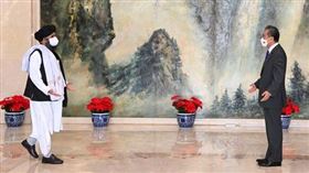 王毅，塔利班，中國外交部官網