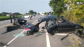 轎車撞兩半「截斷」　21歲女拋飛亡