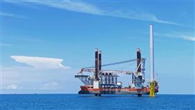 雲林離岸風場國產化目標，包括陸域變電站，以及40部機組的水下基礎、水下基礎轉接段及塔架等風機三大重件均由本土廠商製造，國產化準時達標。（圖／允能公司提供）