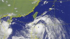 璨樹颱風衛星雲圖。（圖／翻攝自中央氣象局官網）