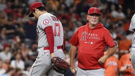 ▲大谷翔平3.1局失6分。（圖／美聯社／達志影像）