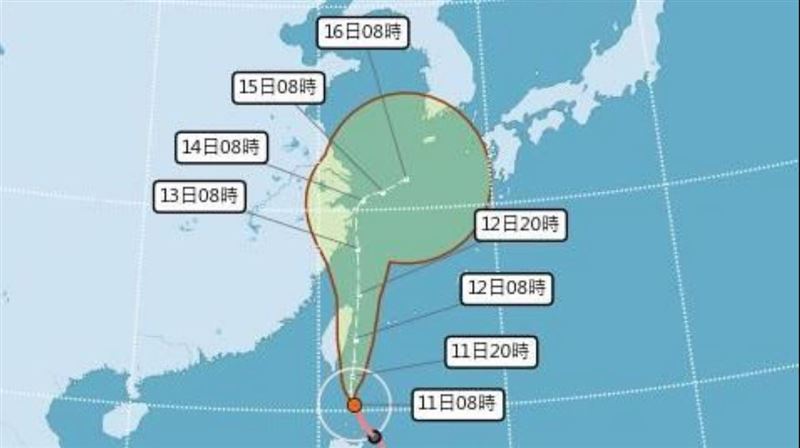 璨樹颱風襲台　85條土石流黃色警戒