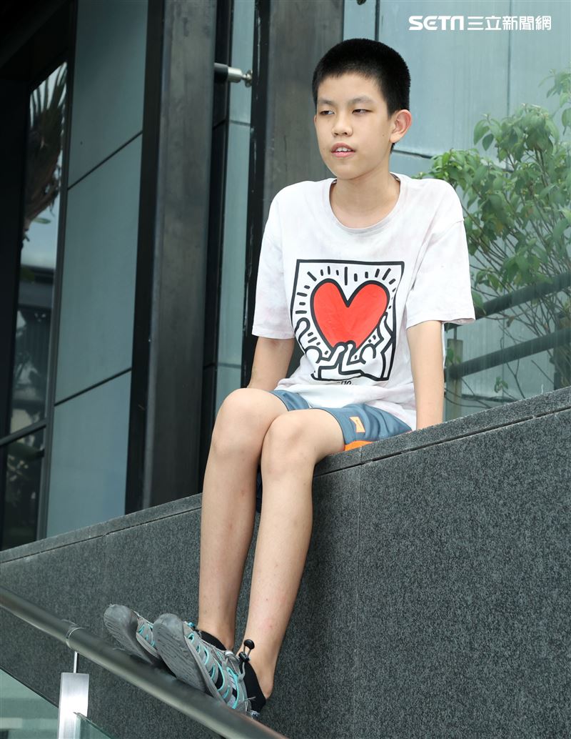 「天橋」童星羅謙紹三立新聞網專訪。（記者邱榮吉/攝影）