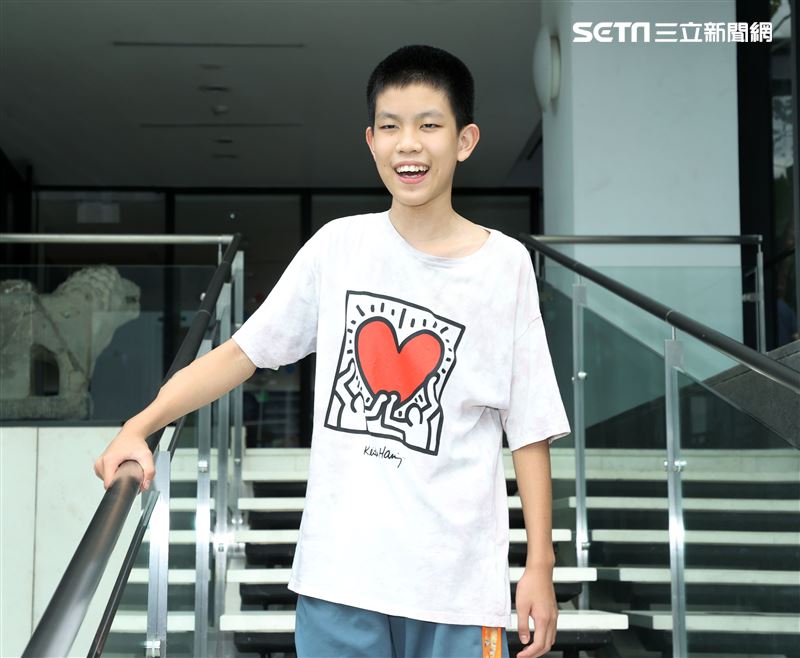 「天橋」童星羅謙紹三立新聞網專訪。（記者邱榮吉/攝影）