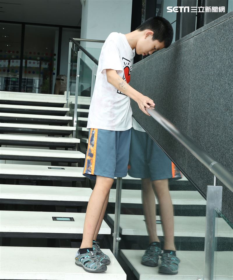 「天橋」童星羅謙紹三立新聞網專訪。（記者邱榮吉/攝影）