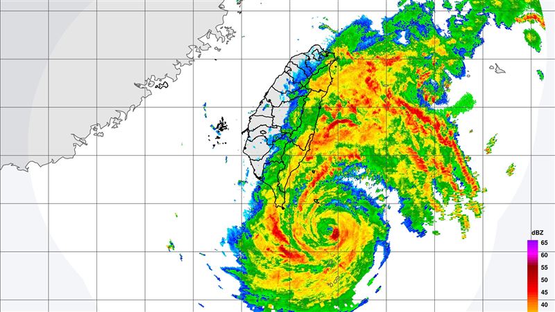 璨樹襲越晚雨越大　4縣市發豪雨特報