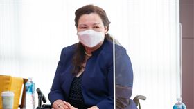 美國聯邦參議員達克沃絲（Ladda Tammy Duckworth）、蘇利文（Daniel Scott Sullivan）及昆斯（Christopher Andrew Coons）訪台，總統蔡英文接見（圖／總統府提供）