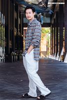 邱凱偉三立新聞網專訪。（圖／記者楊澍攝影）