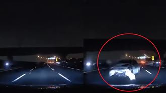 國3凌晨追撞影片曝光　網嚇：怎麼閃