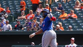 ▲小葛雷諾（Vladimir Guerrero Jr.）敲出本季第44轟！追上大谷翔平。（圖／翻攝自藍鳥推特）