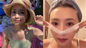 吳婉君挑戰「用膠帶畫眼線」/IG