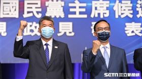 朱立倫、江啟臣、張亞中、卓伯源 辯論 圖／國民黨提供