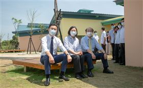 蔡英文、林智堅、柯建銘。（圖：總統府提供）