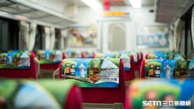 自強號車廂座位(記者陳弋攝影)