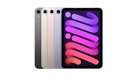 ▲ 全新iPad mini支援5G網路，且新搭載的USB-C埠可支援最快5Gbps的資料傳輸，比前一代版本快上10倍。（圖／中央社提供）