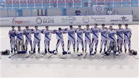 台灣直排曲棍球隊遠征義大利參加世錦賽台灣隊排除萬難，遠赴義大利參加世界直排曲棍球錦標賽，是東北亞唯一參賽國家。中央社記者黃雅詩羅卡拉索攝  110年9月15日