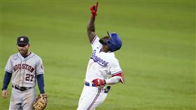 ▲賈西亞（Adolis Garcia）敲出本季第30轟。（圖／美聯社／達志影像）