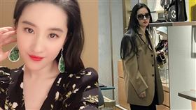 近日網友捕捉到野生劉亦菲，也曝光照片，讓粉絲狂讚狀態超好。(圖／翻攝自劉亦菲微博）