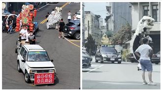 蜈蚣陣+鞭炮　竹東分局長「被歡送」