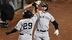 ▲阿謝拉（Gio Urshela）敲出本季第12轟。（圖／美聯社／達志影像）