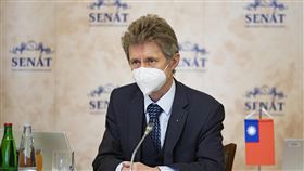 捷克參議院議長維特齊捷克參議院議長維特齊28日在參院主持捷克學生赴台學習華語文的簡報會。（捷克參議院提供）中央社記者林育立柏林傳真  110年1月29日