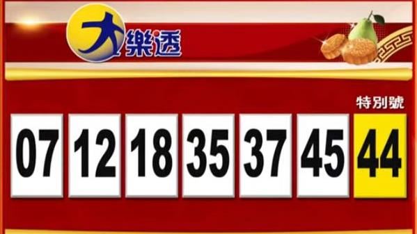 快來對大樂透　中秋加碼號碼也出爐
