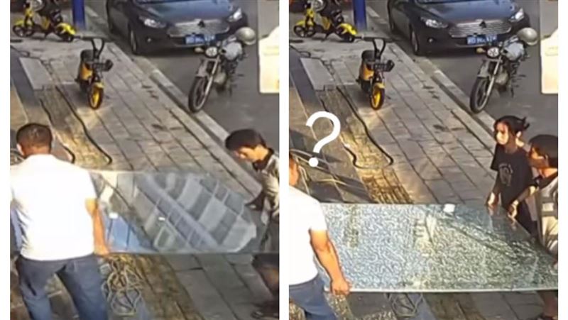 天生怪力？3男搬玻璃她一加入秒爆裂