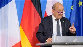  法國外交部長勒德里安（Jean-Yves Le Drian），圖／路透社／達志影像