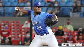 ▲富邦悍將先發投手優瑪。（圖／記者劉彥池攝影）