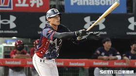 ▲樂天桃猿游擊手林承飛。（圖／記者劉彥池攝影）
