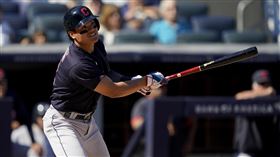 ▲張育成單場3安。（圖／美聯社／達志影像）