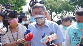 柯文哲到台中進行黨務座談，民眾黨提供