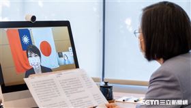 0920 蔡英文與日本眾議員高市早苗視訊會談　期待台日緊密合作（圖／民進黨提供）
