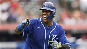 ▲培瑞茲（Salvador Perez）敲出本季第46轟，成為大聯盟單季最多轟捕手。（圖／美聯社／達志影像）