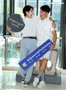 「無邪」演員蟻大點、（右）張得中。（記者邱榮吉/攝影）