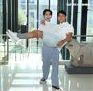「無邪」演員蟻大點、（右）張得中。（記者邱榮吉/攝影）