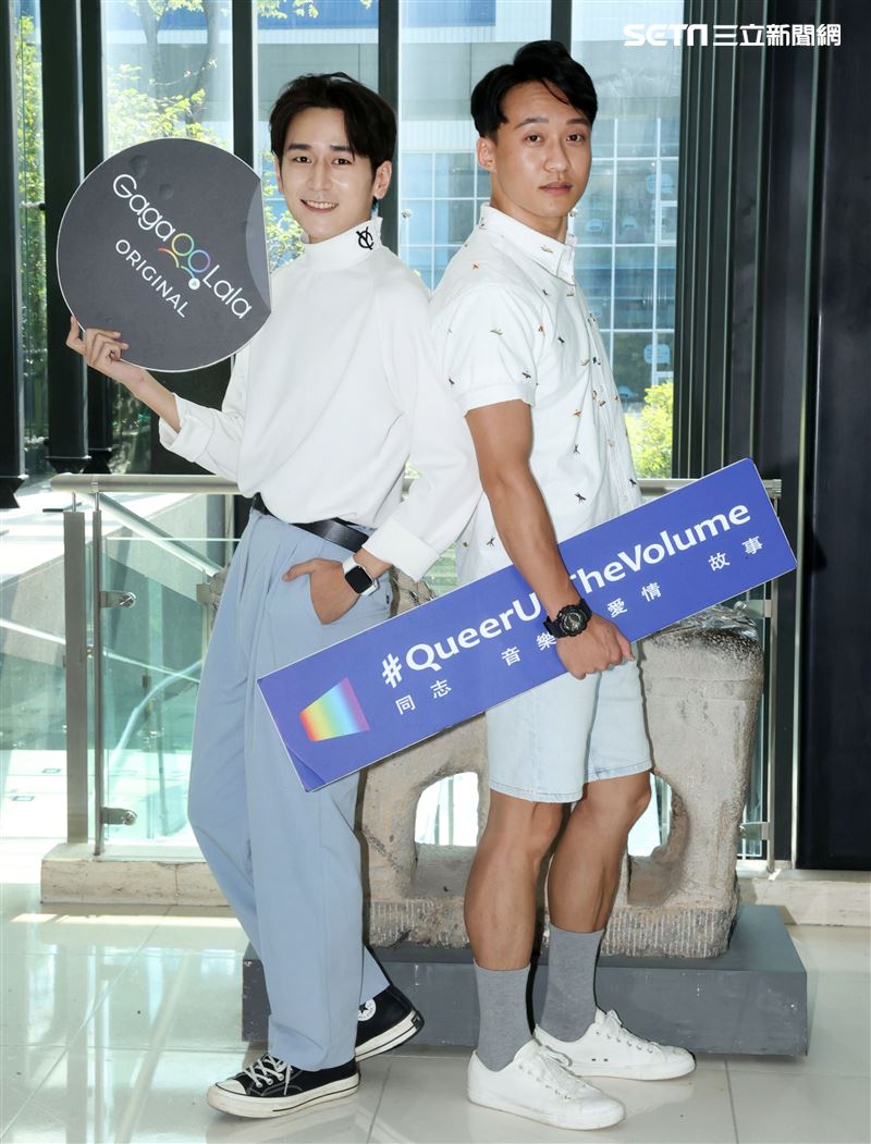 「無邪」演員蟻大點、（右）張得中。（記者邱榮吉/攝影）