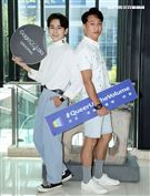 「無邪」演員蟻大點、（右）張得中。（記者邱榮吉/攝影）