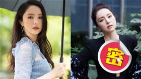  董璇出席北京國際電影節，禮服深V開到肚臍十分火辣。（圖／翻攝自董璇微博