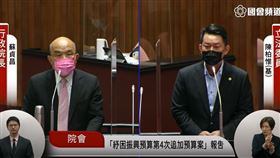 圖／翻攝自國會議事轉播頻道 蘇貞昌 陳柏惟