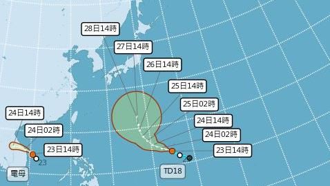 輕颱「電母」生成！最新路徑出爐
