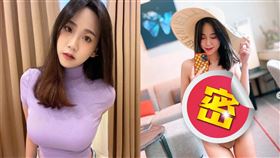 Q塔曬出一系列捆綁式泳裝辣照。（圖／翻攝自Q塔IG）