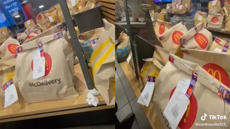 麥當勞擠滿餐點無人取　外送員譙原因