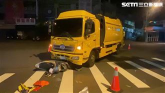 垃圾車撞直行機車　騎士失去生命跡象