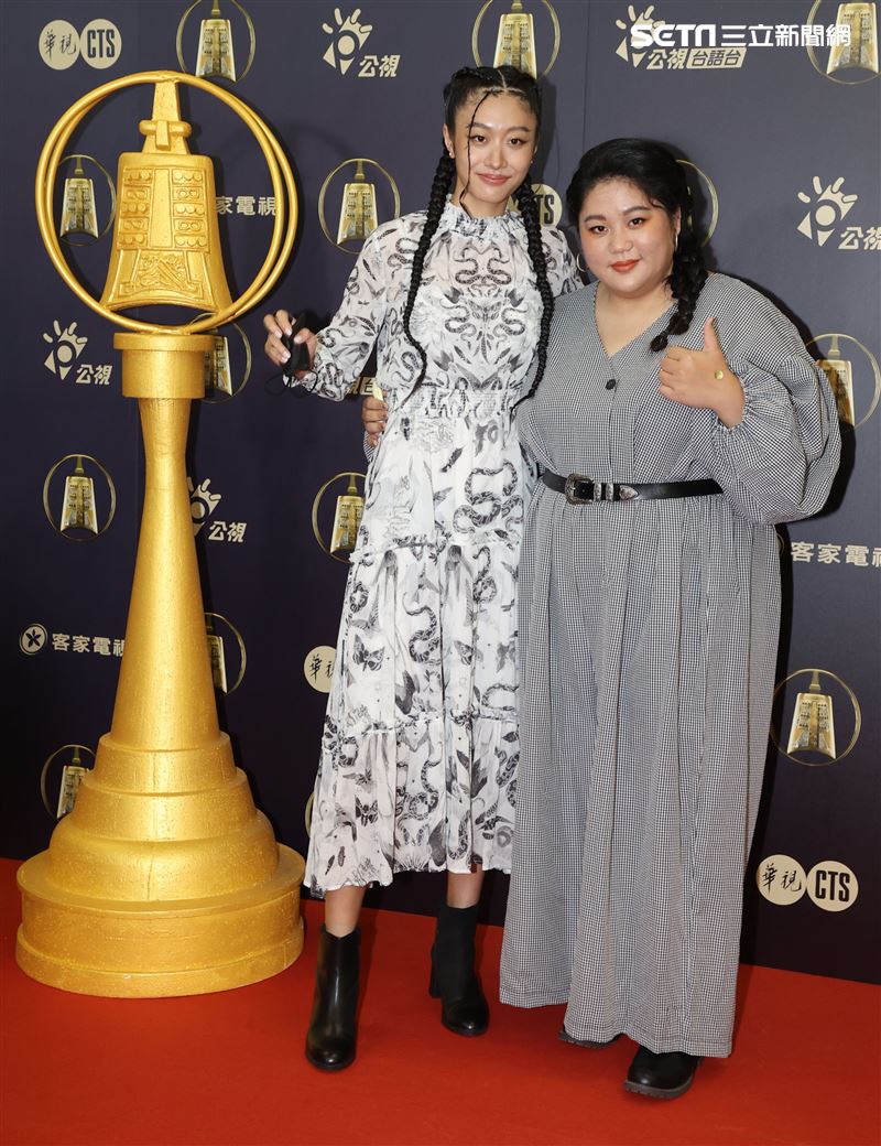 女孩上場演員蔡嘉茵、高倩怡出席公視金鐘入圍茶會。（記者邱榮吉/攝影）