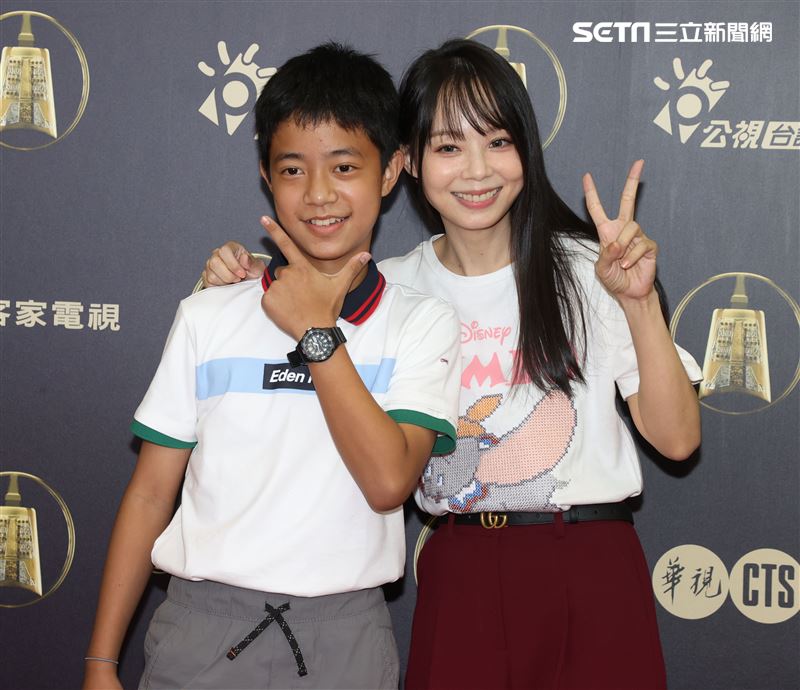 天橋上的魔術師導演員李奕樵、孫淑媚出席公視金鐘入圍茶會。（記者邱榮吉/攝影）