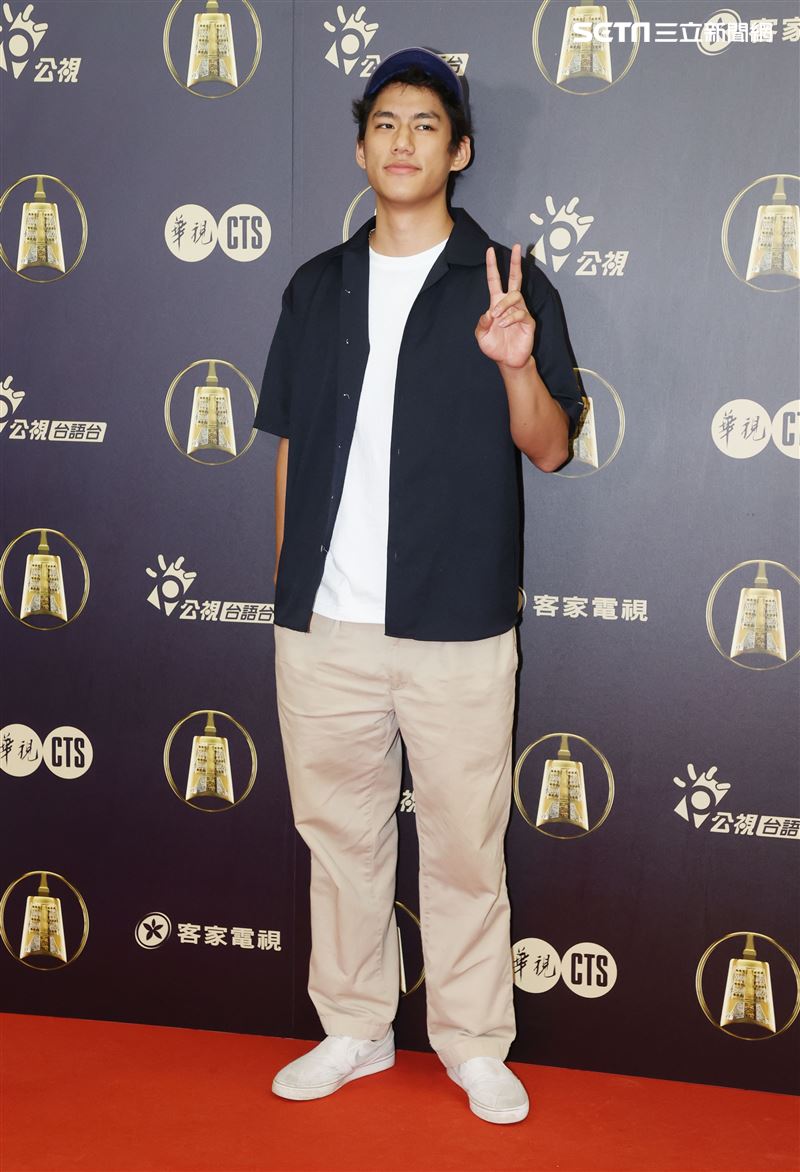 天橋上的魔術師演員朱軒洋、出席公視金鐘入圍茶會。（記者邱榮吉/攝影）