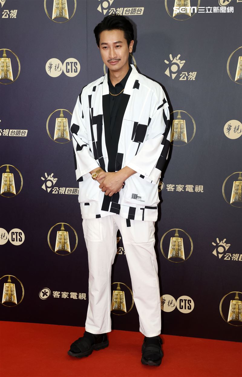 我的婆婆那麼可愛邱凱偉出席公視金鐘入圍茶會。（記者邱榮吉/攝影）