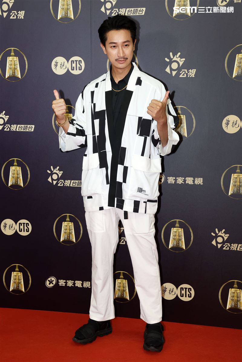 我的婆婆那麼可愛邱凱偉出席公視金鐘入圍茶會。（記者邱榮吉/攝影）